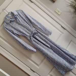 Worthington Light Blue and Cream Dress